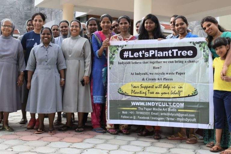 Sisters of carmelaram Planting trees