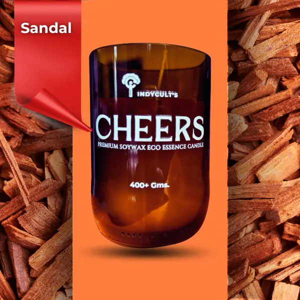 Cheers - Sandal Scented Soy Wax Candle